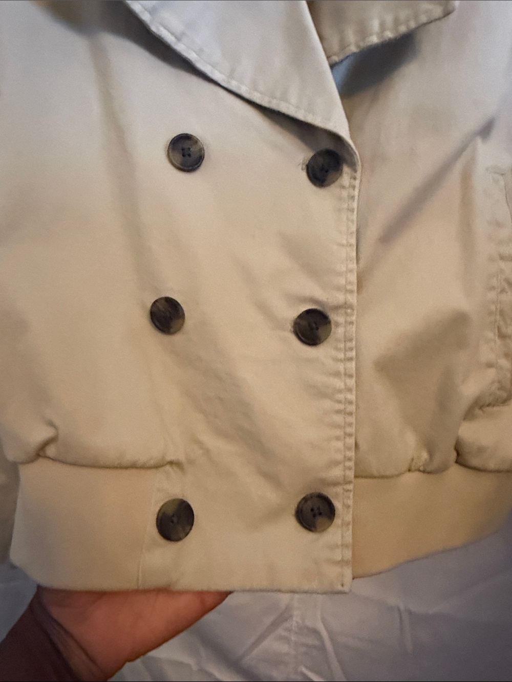 Universal Thread Women's Double-Breasted Tan Trench Jacket - Picture 5 of 10